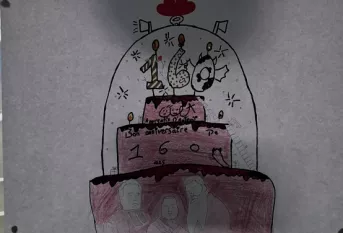 dessin des 160 ans fait par les jeunes