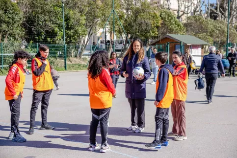 Les Marseillaises coachent les élèves de Vitagliano