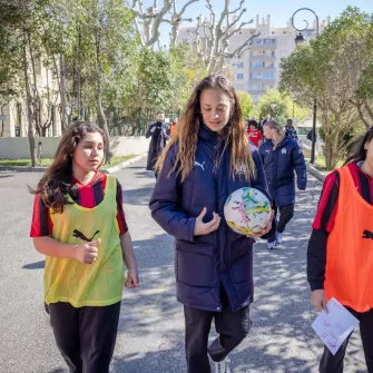 Visite des Marseillaises au collège Vitagliano